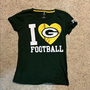 Green Bay Packers Victoria’s Secret PINK Shirt Sleeve T-Shirt-Size L